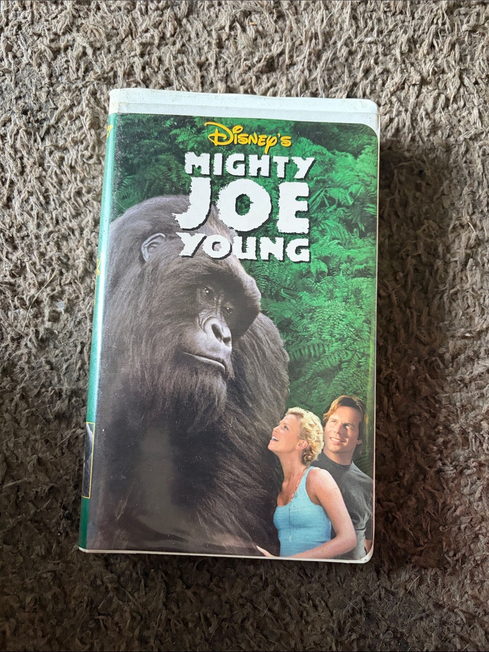 Disney Mighty Joe Young VHS Green Cover with Large Gorilla Artwork